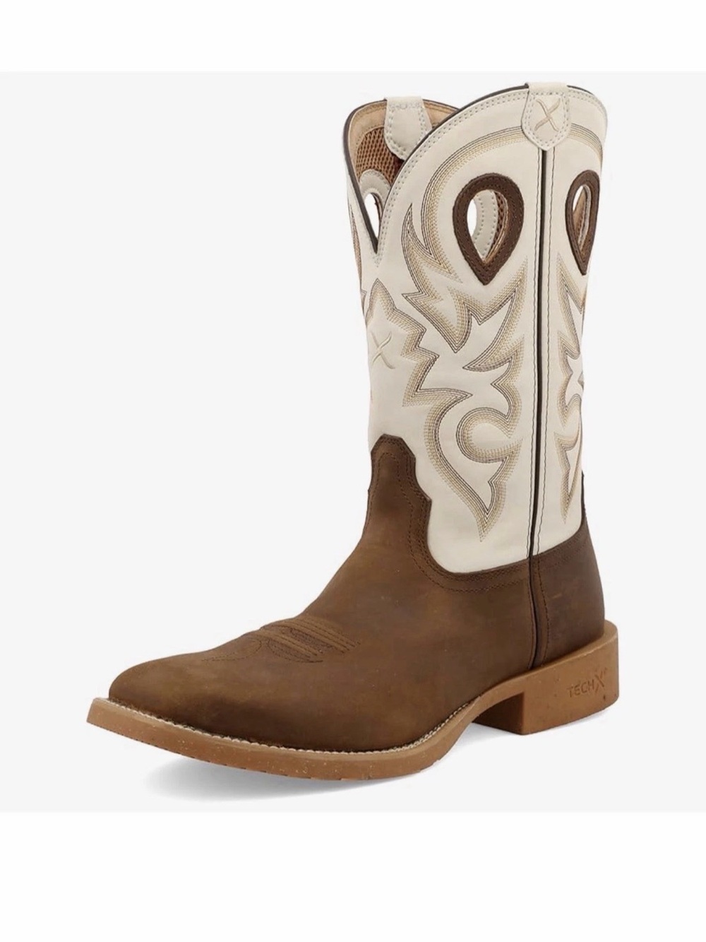 Twisted X Western Boots Men’s Tech X Pull on Hazel Ivory - Size 13 D